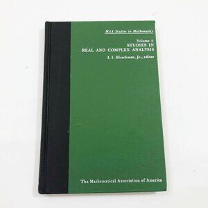 MAA Studies in Mathematics Real & Complex Analysis by Hirschman 1965 HB